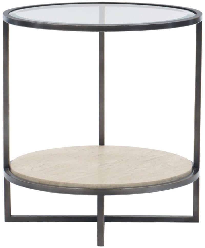 Harlow Metal Round End Table