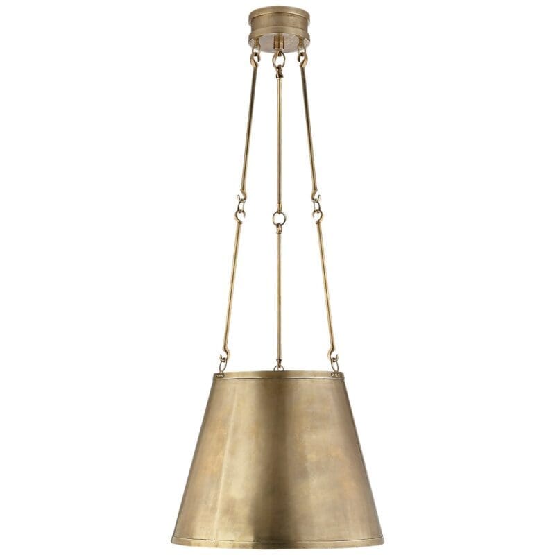 Lily Hanging Shade in Natural Brass