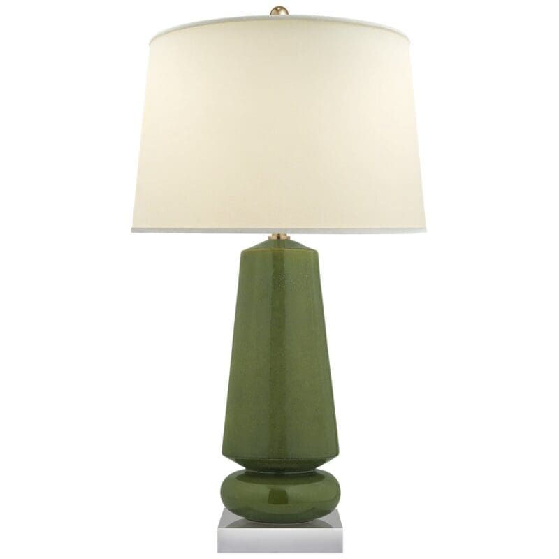 Parisienne Medium Table Lamp in Iced Coconut with Natural Percale Shade