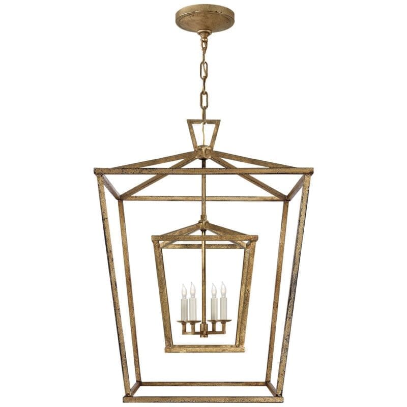 Darlana Large Double Cage Lantern - Avenue Design high end lighting in Montreal