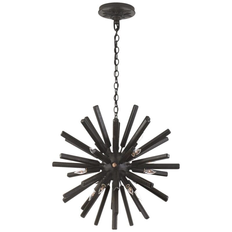 Lawrence Small Sputnik Pendant in Aged Iron