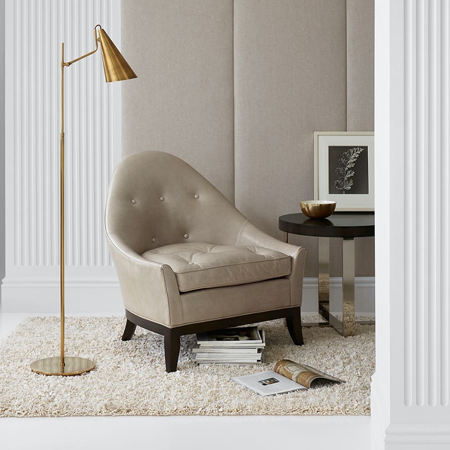 ARN1010HABHAB_APP1 Clemente Floor Lamp in Hand-Rubbed Antique Brass with White