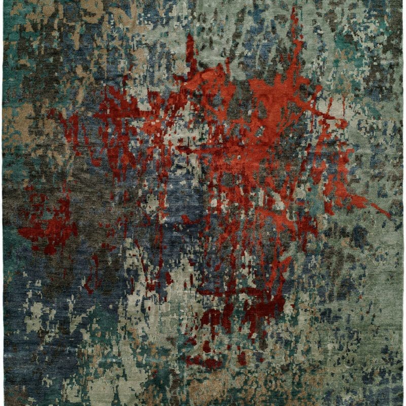 Multi Blue / Scarlet rug