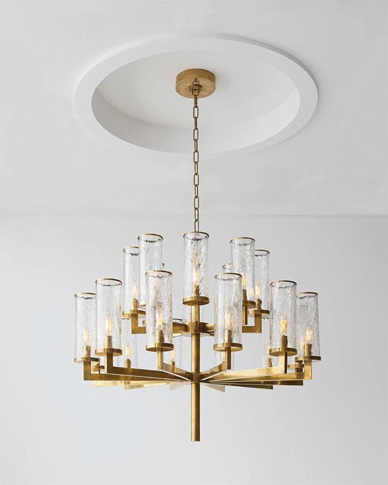 Liaison Double Tier Chandelier - Avenue Design high end lighting in Montreal