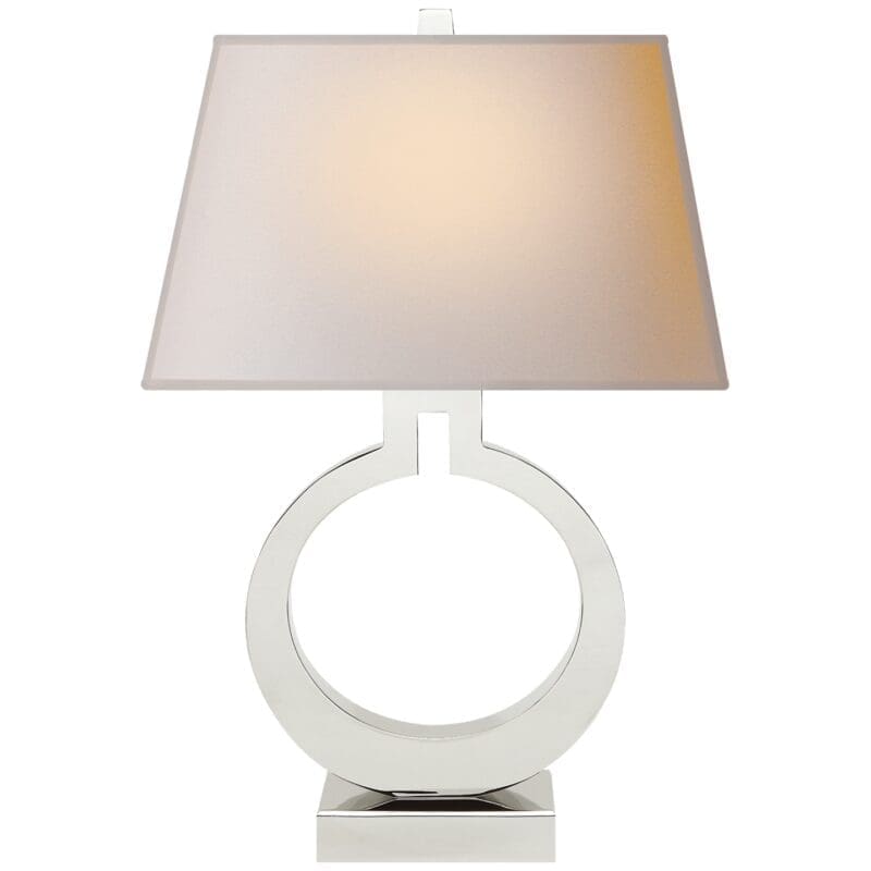 Lampe de table Ring Form avec abat-jour en papier