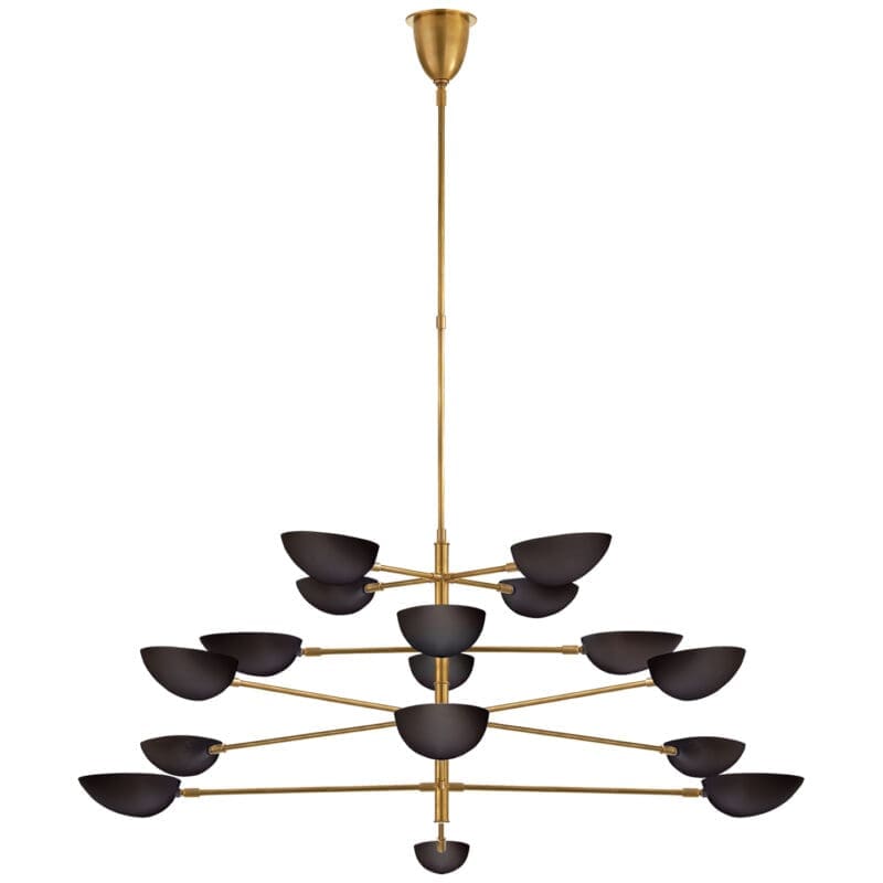 Graphic Grande Four-Tier Chandelier - Avenue Design high end lighting in Montreal