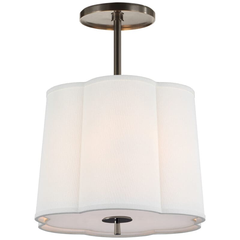 Simple Scallop Hanging Shade - Avenue Design high end lighting in Montreal