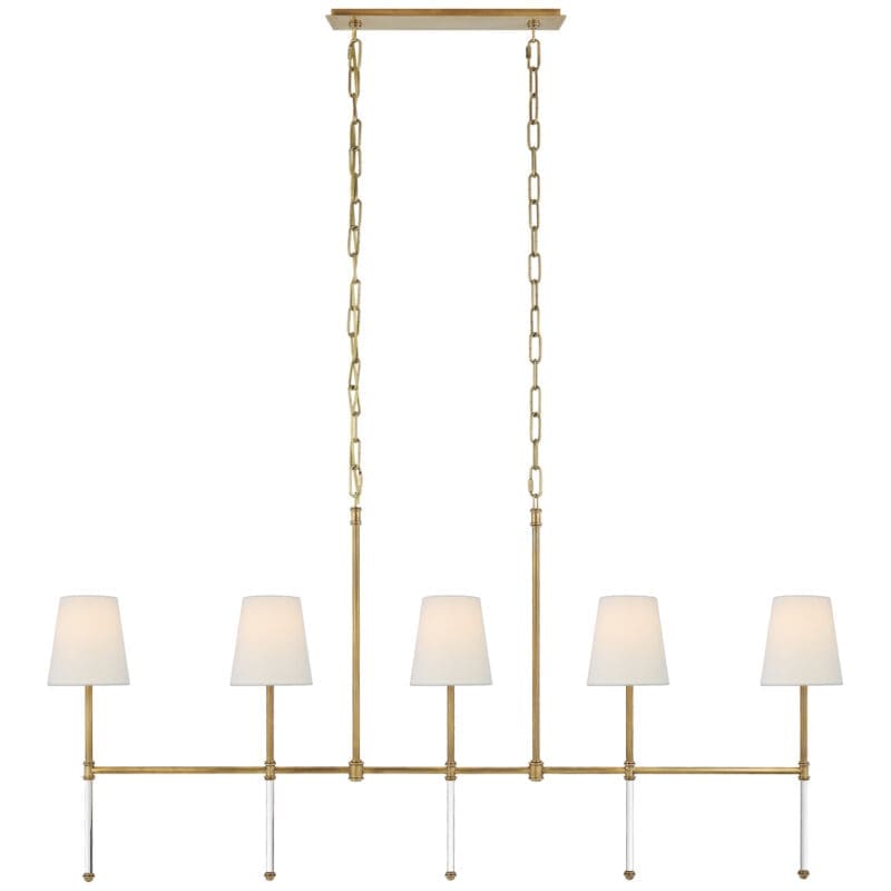Camille Medium Linear Chandelier - Avenue Design high end lighting in Montreal