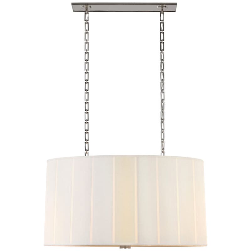 Perfect Pleat Oval Hanging Shade - Avenue Design high end lighting in Montreal