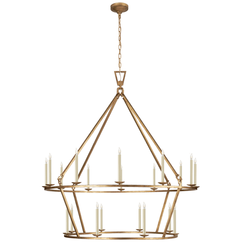 Darlana Extra Large Two-Tier Chandelier - Avenue Design Montreal