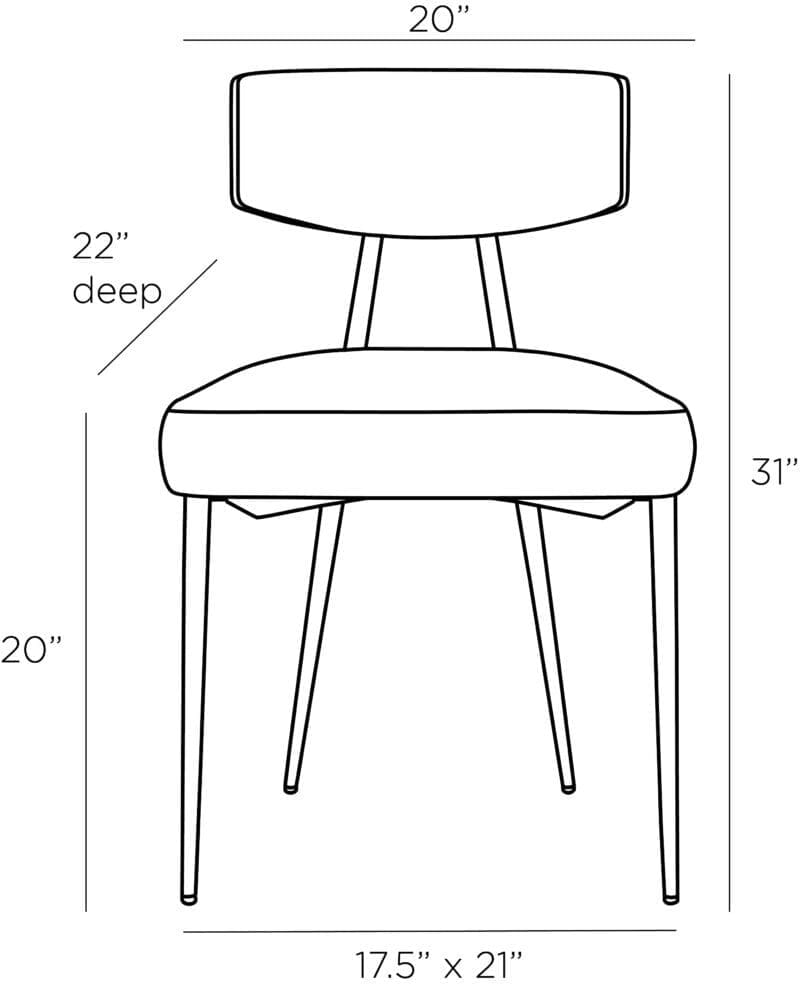 Reynard Dining Chair - Avenue Design Montreal