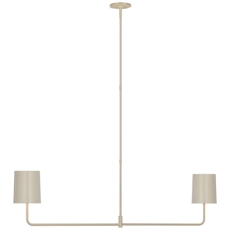 Go Lightly 54" Two Light Linear Chandelier - Avenue Design high end lighting in Montreal