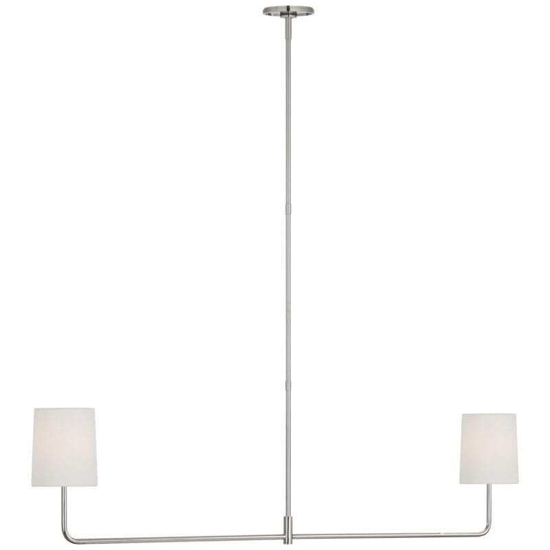 Go Lightly 54" Two Light Linear Chandelier - Avenue Design high end lighting in Montreal