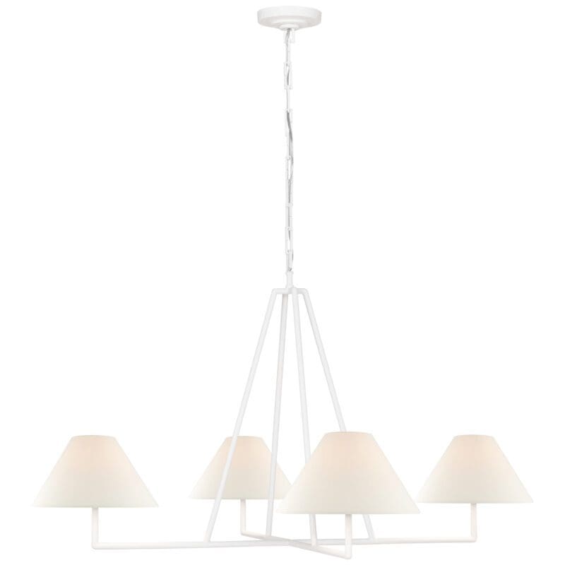 Ashton Extra Large Four Light Sculpted Chandelier - Avenue Design high end lighting in Montreal