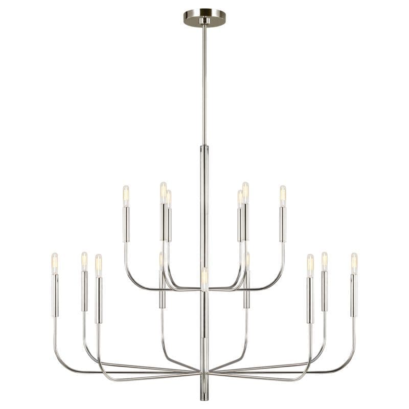 Brianna Large Two-Tier Chandelier - Avenue Design high end lighting in Montreal