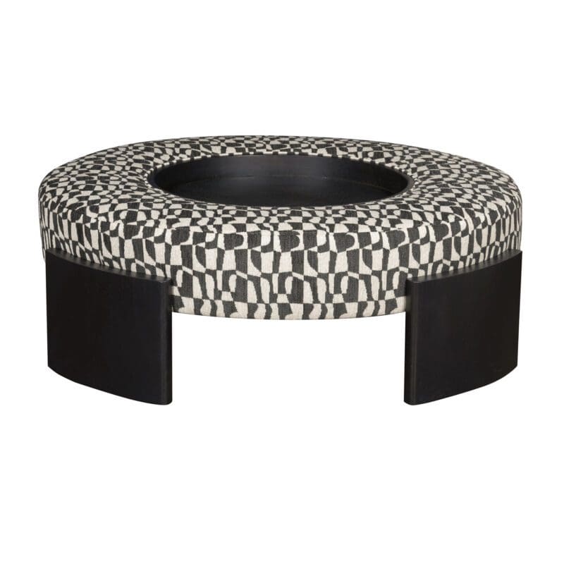 Springfield Round Ottoman with Tray - Avenue Dining high end furniture in Montreal