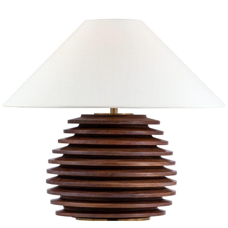 Crenelle 20" Stacked Table Lamp - Avenue Design high end lighting in Montreal