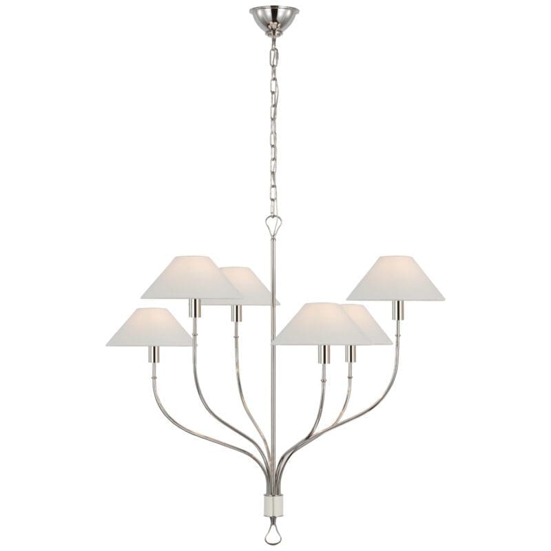 Griffin Large Staggered Tail Chandelier - Avenue Design high end lighting in Montreal