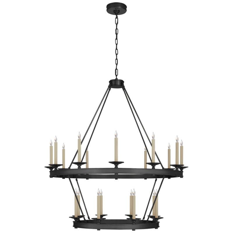 Launceton Large Two Tiered Chandelier - Avenue Design high end lighting in Montreal