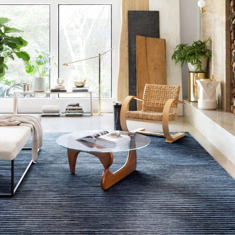 Cadence Carpet - Navy - Avenue Design high end decorative accessories in Montreal
