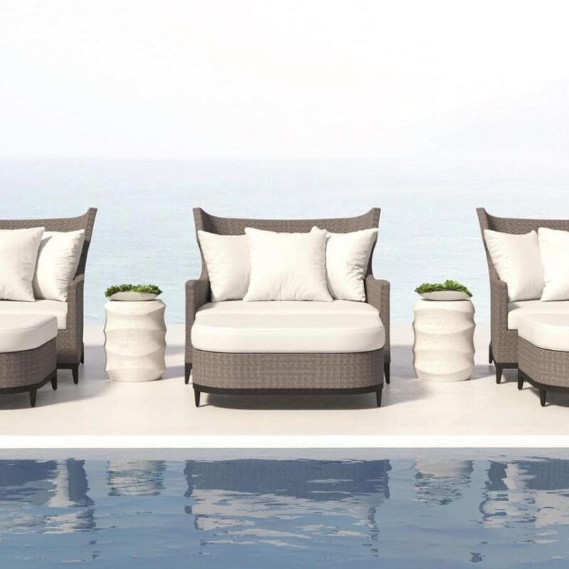 Captiva Outdoor Ottoman - Avenue Design high end outdoor furniture in Montreal