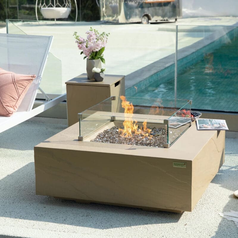 Uluru Fire Table - Avenue Design high end outdoor furniture in Montreal