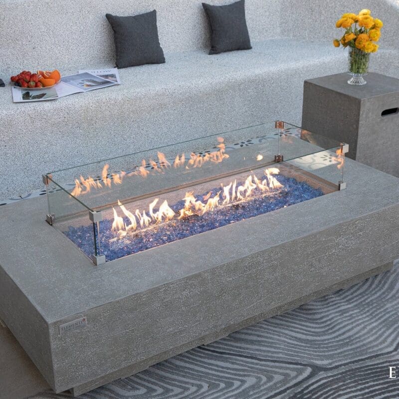 Riviera Fire Table - Avenue Design high end outdoor furniture in Montreal