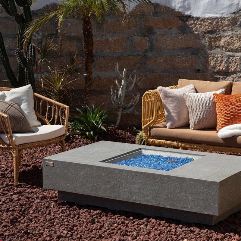 Monte Carlo Fire Table - Avenue Design high end outdoor furniture in Montreal