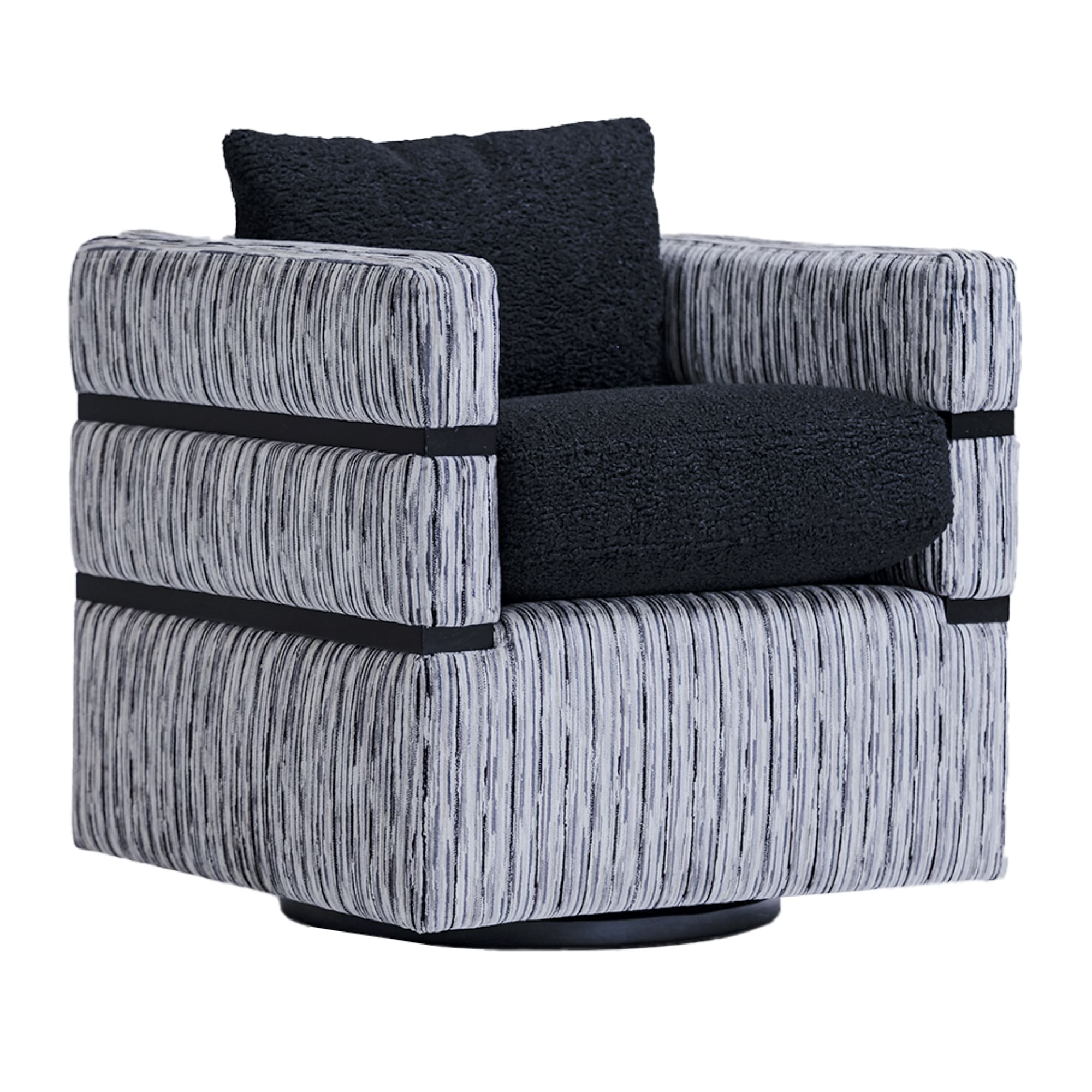 Randall chair angle Randall Swivel Chair - Avenue Design high end furniture in Montreal