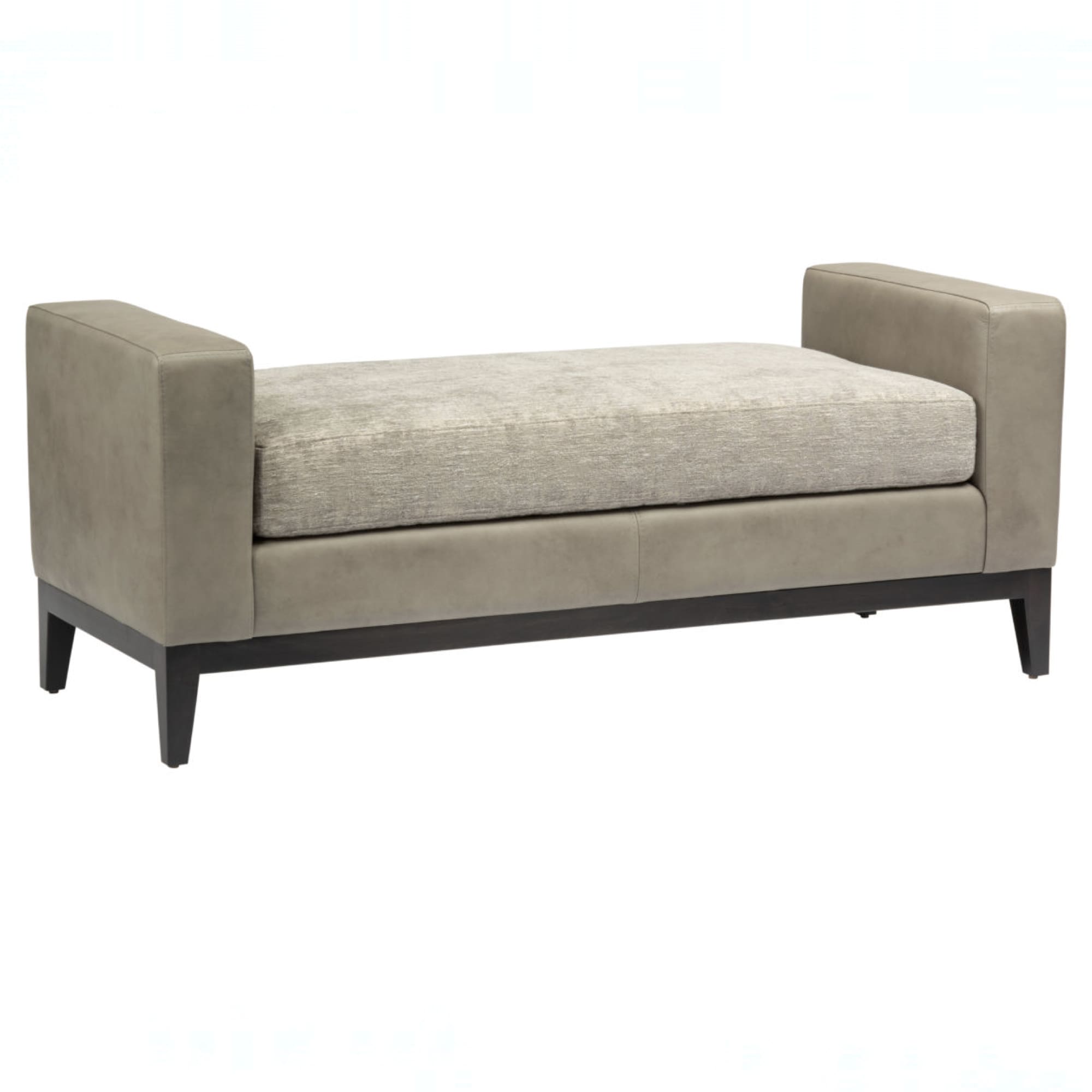 Diego bench angle Diego Ottoman - Avenue Design Canadian high end furniture in Montreal